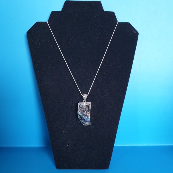 One of A Kind Ancient Roman Glass 925 Silver Pendant – 21.73g – Signed 925 FNA - Picture 4 of 13